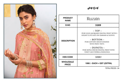 Ruzain Jay Vijay Lilen Pant Style Suits Supplier