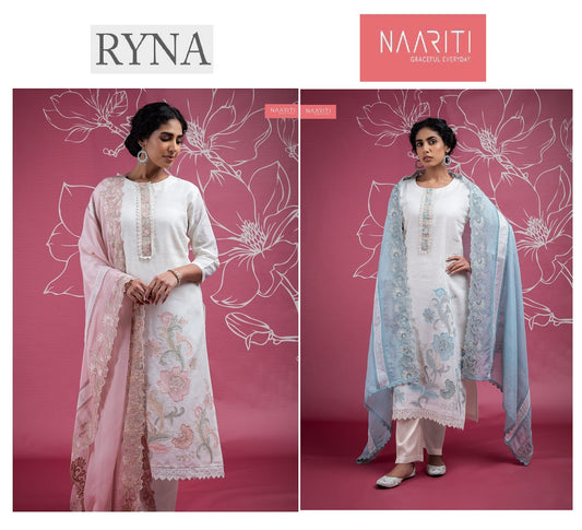 Ryna Naariti Linen Pant Style Suits Supplier Gujarat