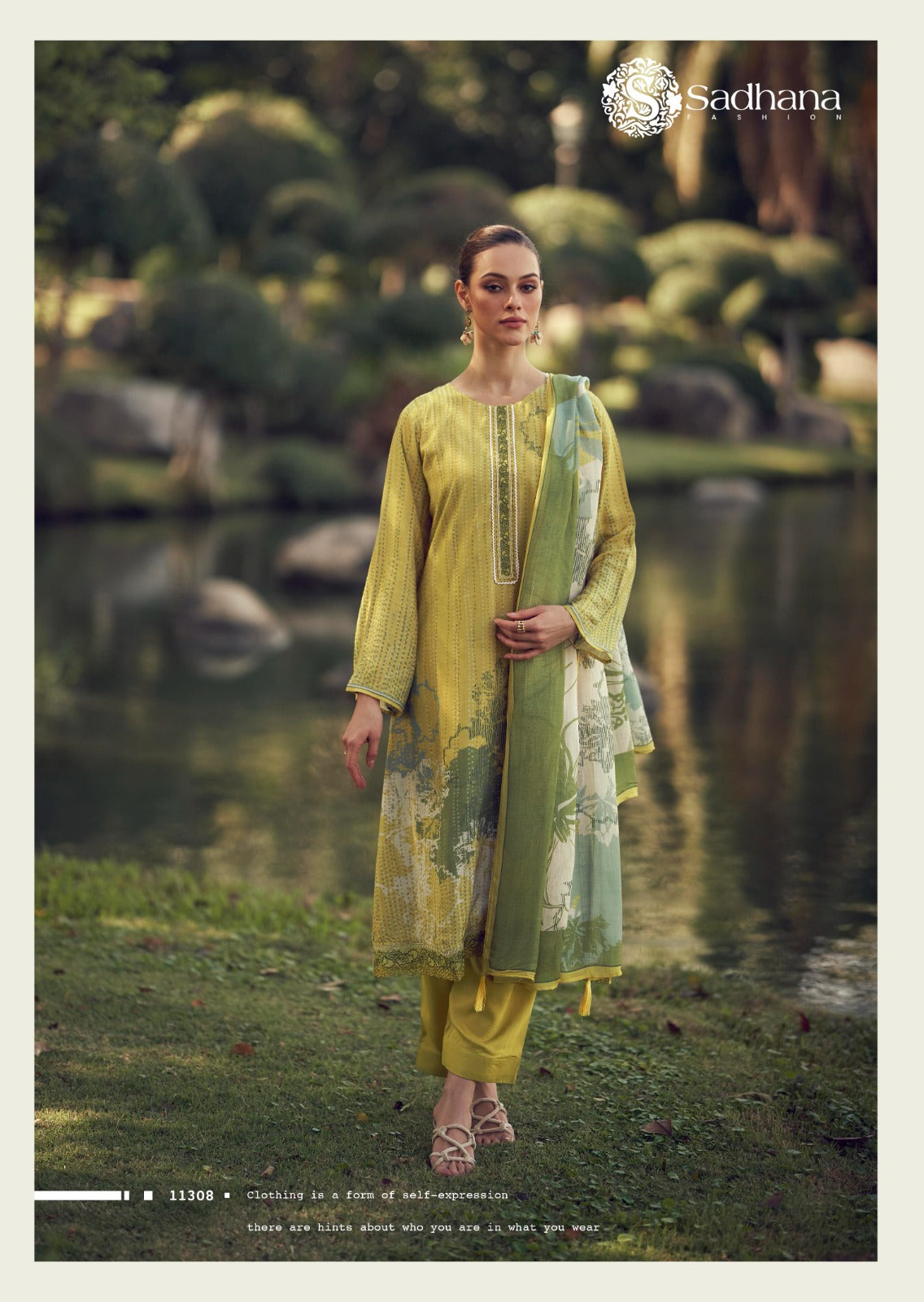 S-Iliana Sadhana Pure Muslin Pant Style Suits Wholesaler Ahmedabad