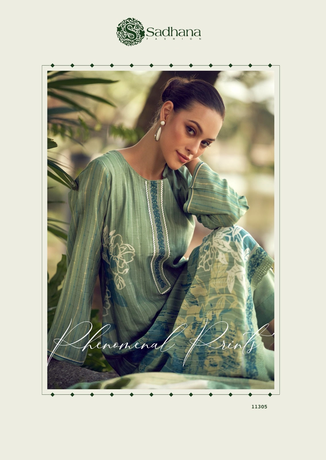 S-Iliana Sadhana Pure Muslin Pant Style Suits Wholesaler Ahmedabad