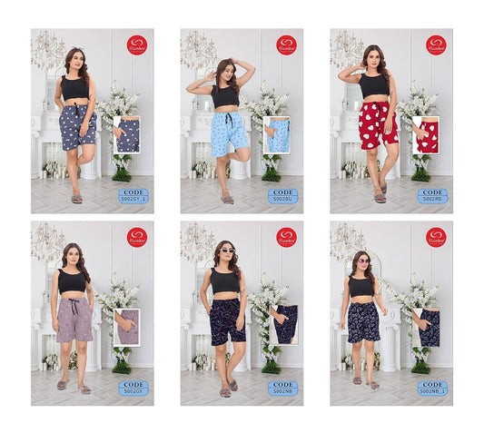S002 Slumber Cotton Women Shorts Supplier Gujarat