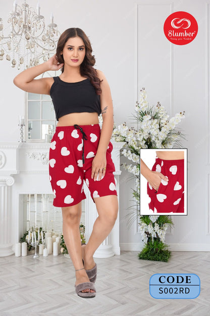 S002 Slumber Cotton Women Shorts Supplier Gujarat