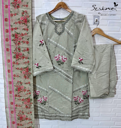 S 336 Abcd Serine Roman Silk Pakistani Readymade Suits Manufacturer