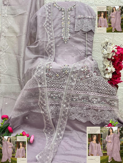 S 5334 Shree Fabs Organza Pakistani Salwar Suits Wholesaler India