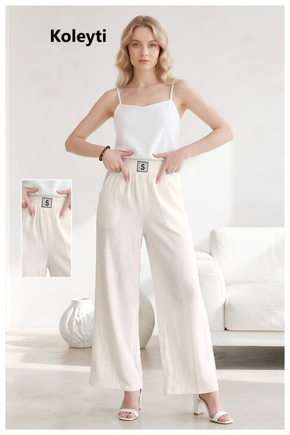 S Design Plazzo Koleyti Korean Women Pants Wholesaler