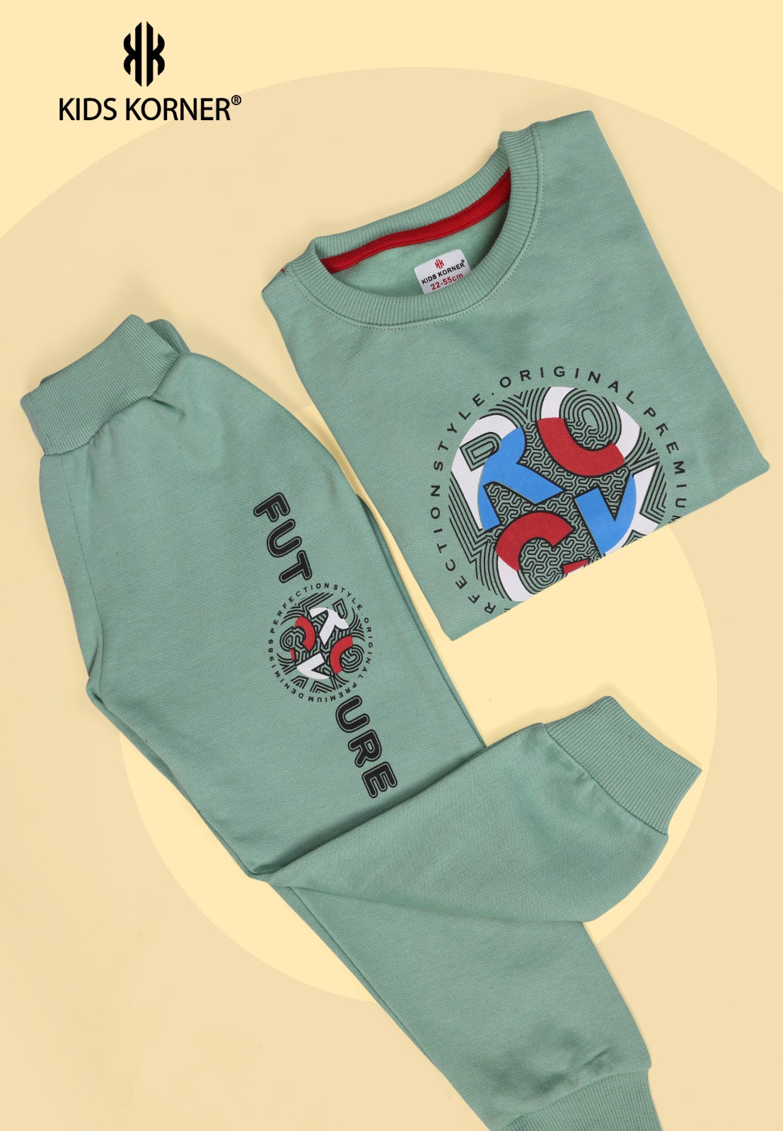 S No 1142 Kids Korner Fleece Boys Co Ord Set Supplier India