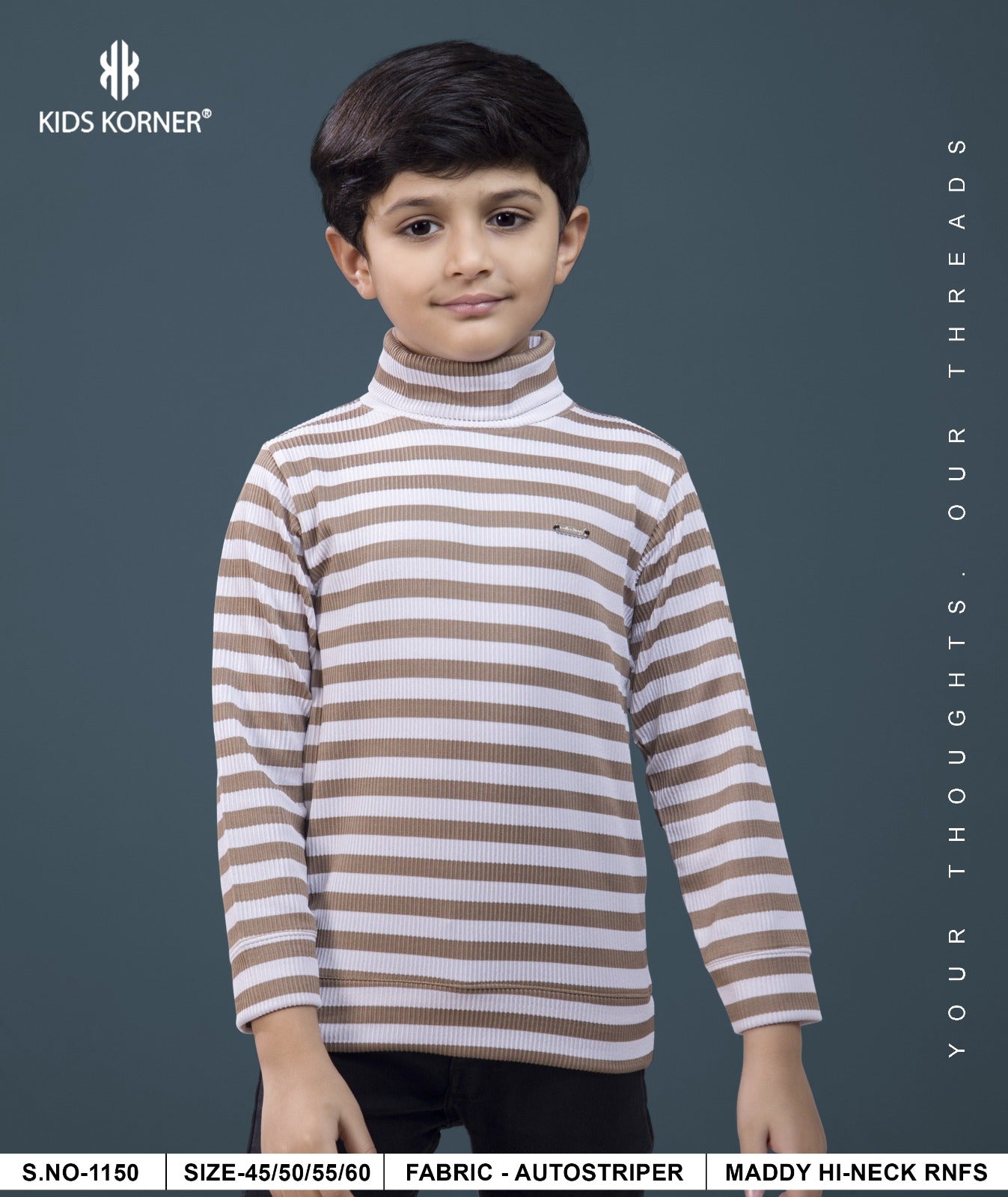 S No 1150 Kids Korner Auto Stripes Boys Tshirt Wholesaler Gujarat