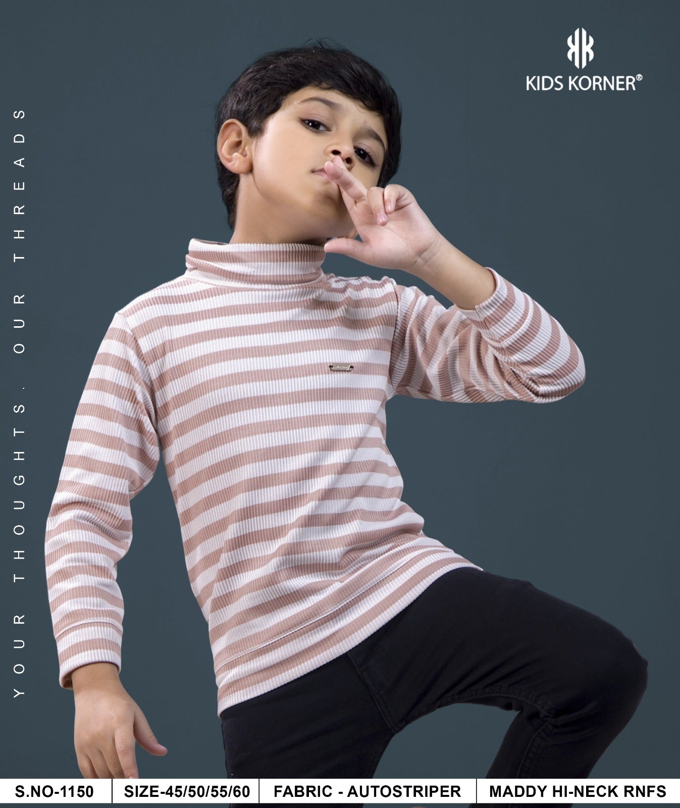 S No 1150 Kids Korner Auto Stripes Boys Tshirt Wholesaler Gujarat