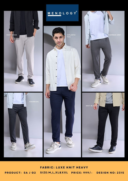 Sa J G2 Menology Knit Mens Track Pants Exporter India