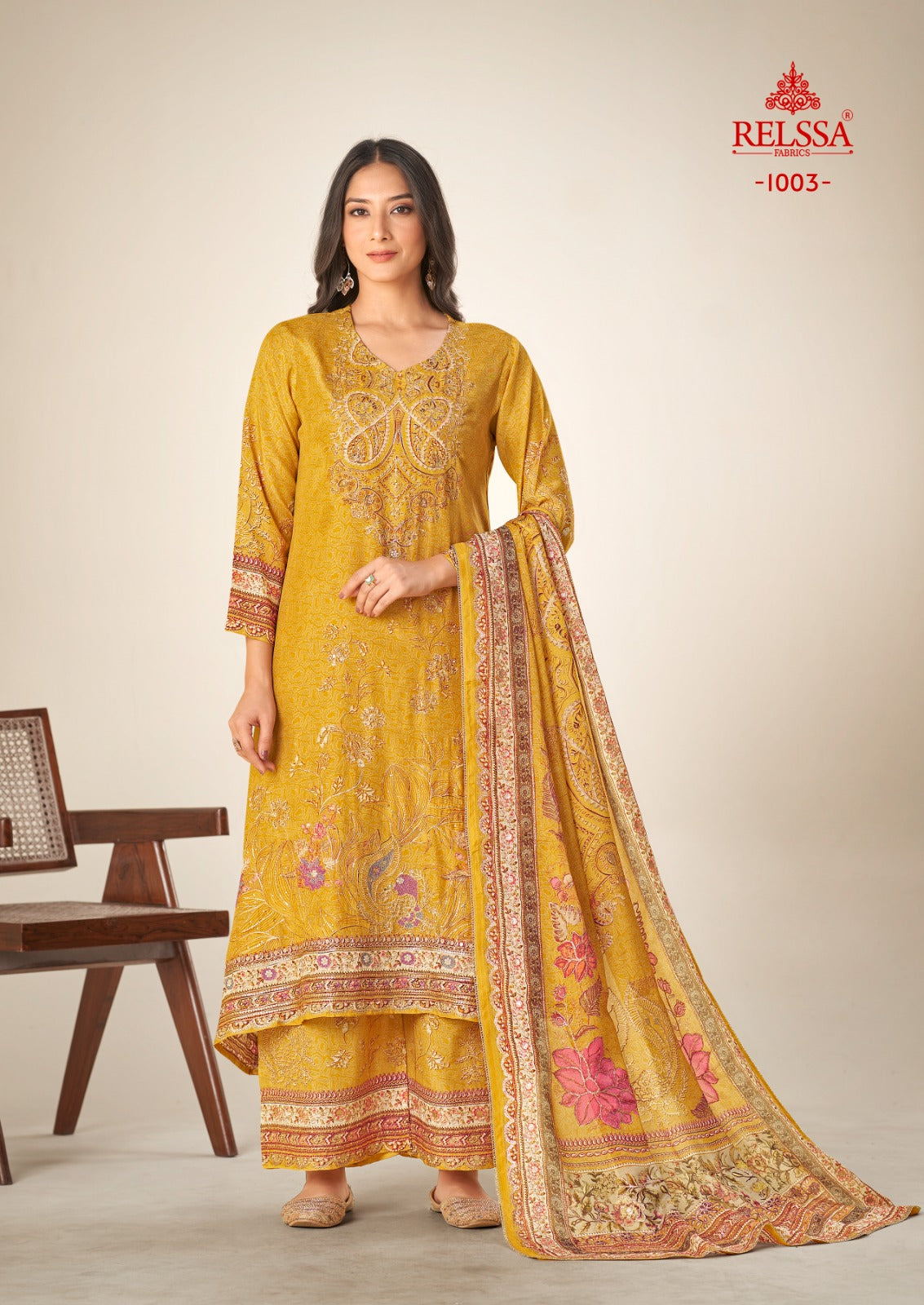 Saachi 10 Relssa Fabrics Masakali Karachi Salwar Suits Supplier India