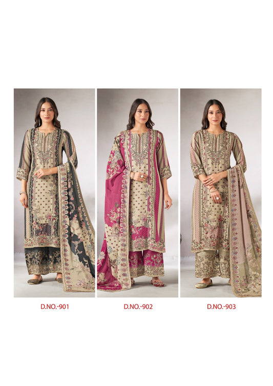 Saachi 9 Relssa Fabrics Masakali Karachi Salwar Suits Manufacturer India