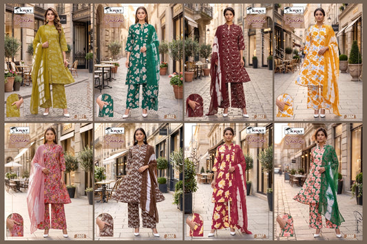 Saachi Krst Rayon 14Kg Readymade Plazzo Style Suits Wholesale Rate