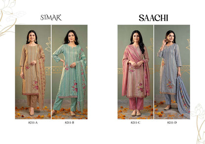 Saachi Simar Viscose Muslin Pant Style Suits Supplier India