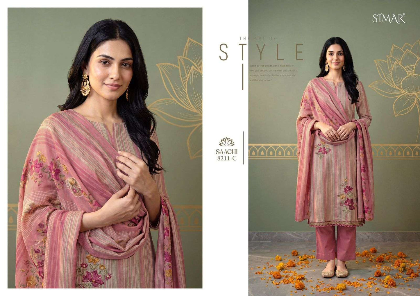 Saachi Simar Viscose Muslin Pant Style Suits Supplier India