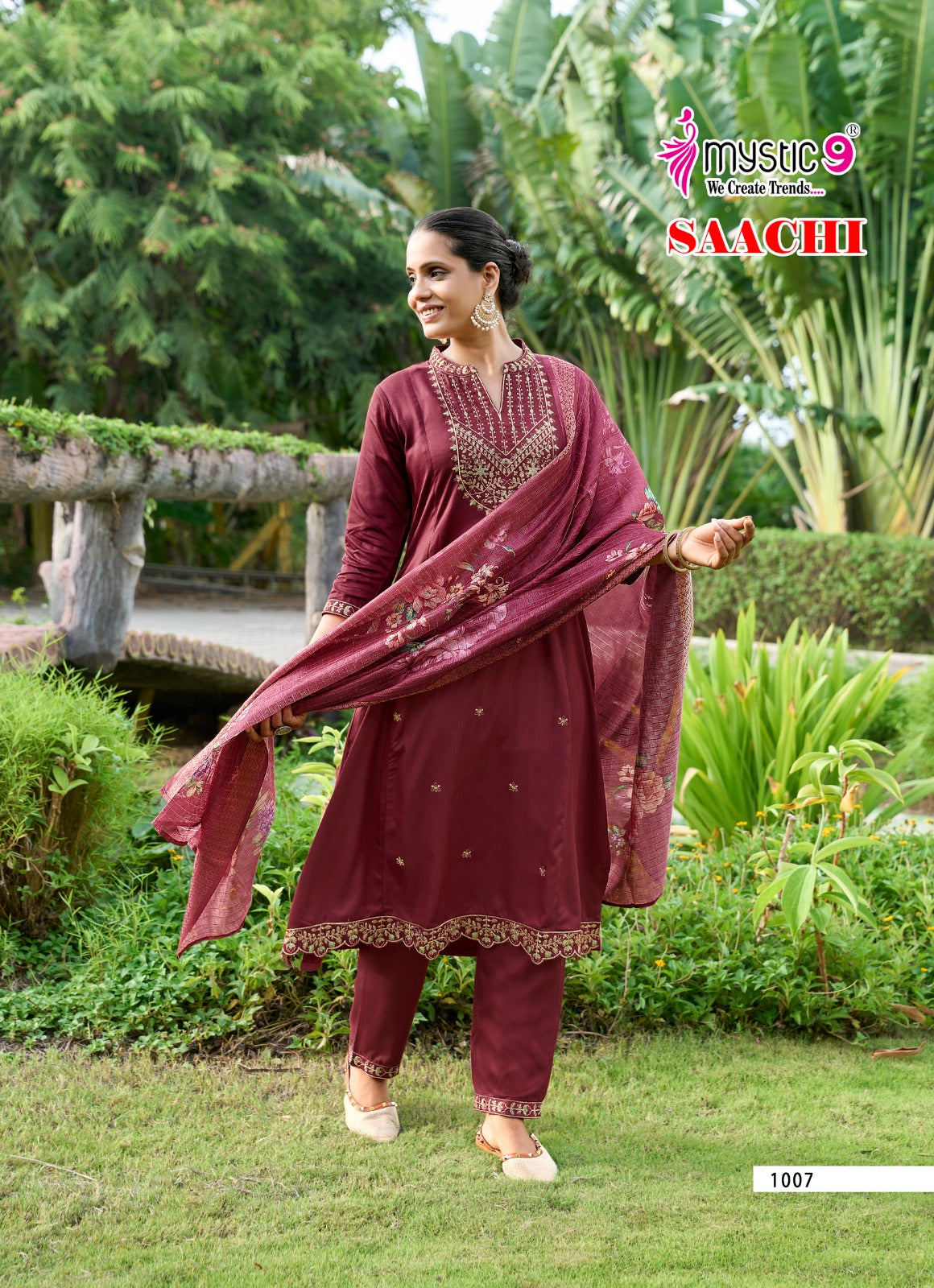 Saachi Vol 1 Mystic 9 Gaji Silk Readymade Pant Style Suits Manufacturer Ahmedabad