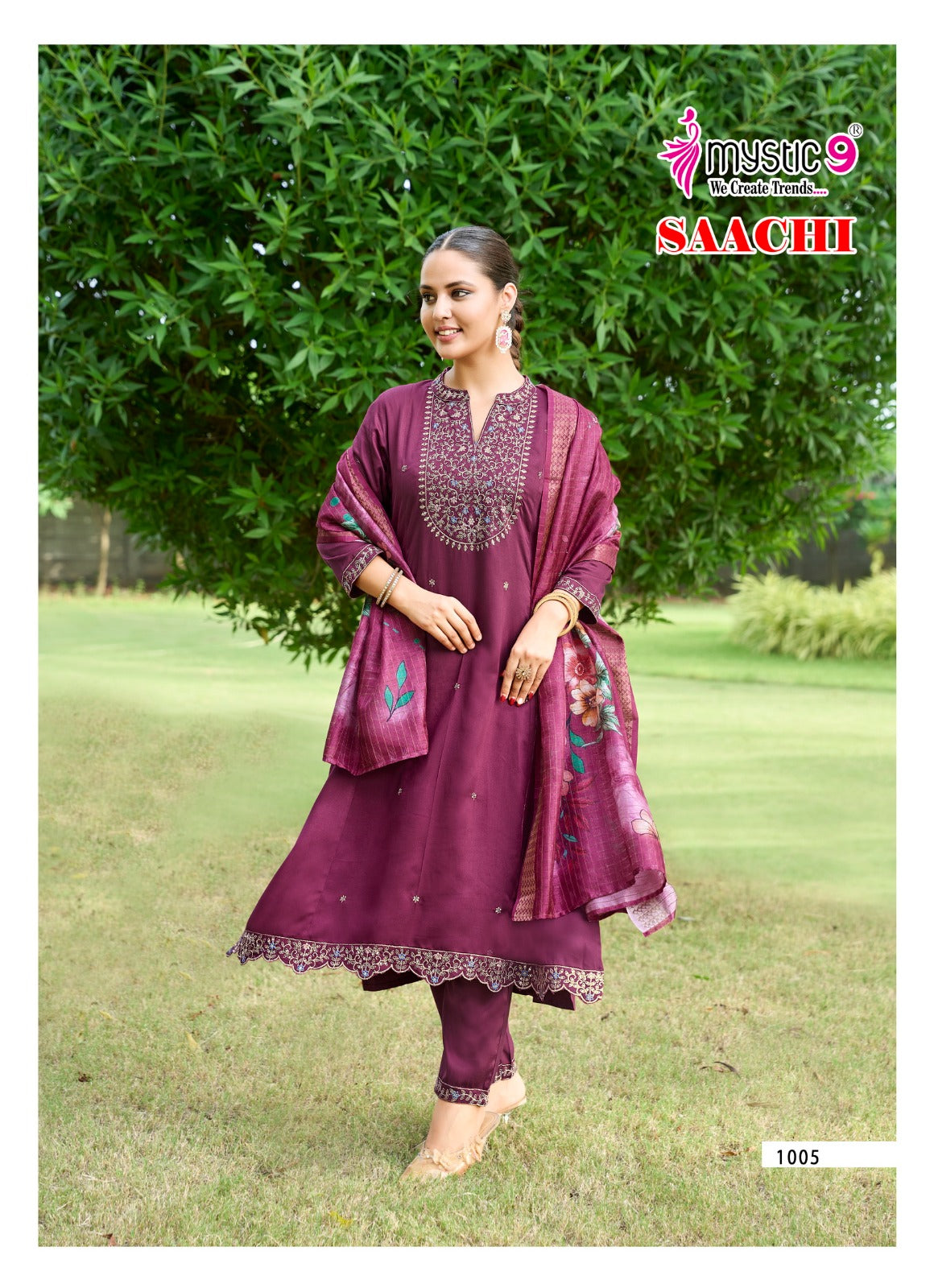 Saachi Vol 1 Mystic 9 Gaji Silk Readymade Pant Style Suits Manufacturer Ahmedabad