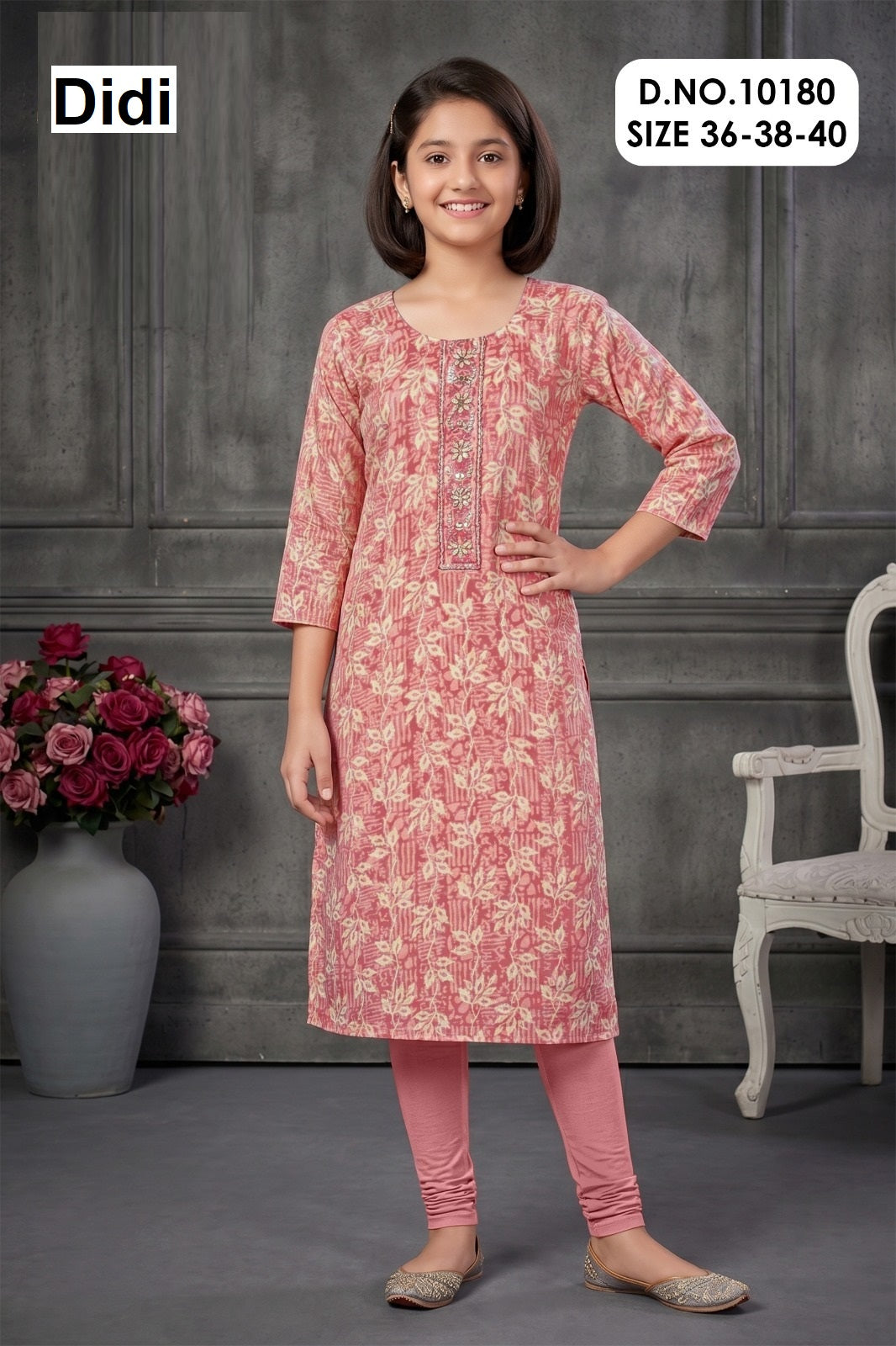 Saachika 1 Dn 10180 Didi Capsule Print Girls Kurti Wholesaler Ahmedabad