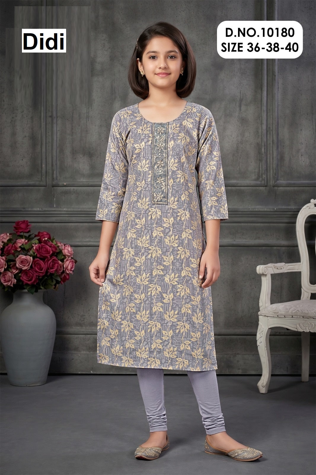 Saachika 1 Dn 10180 Didi Capsule Print Girls Kurti Wholesaler Ahmedabad