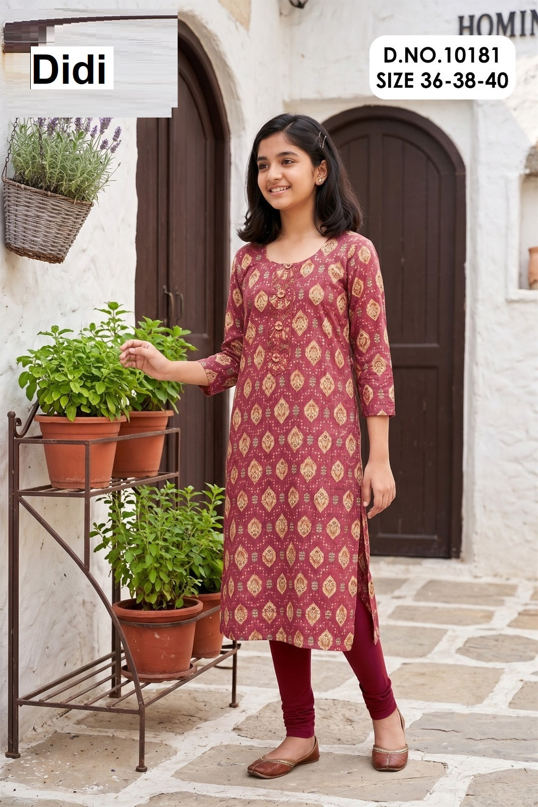 Saachika 2 Dn 10181 Didi Capsule Print Girls Kurti Supplier Gujarat