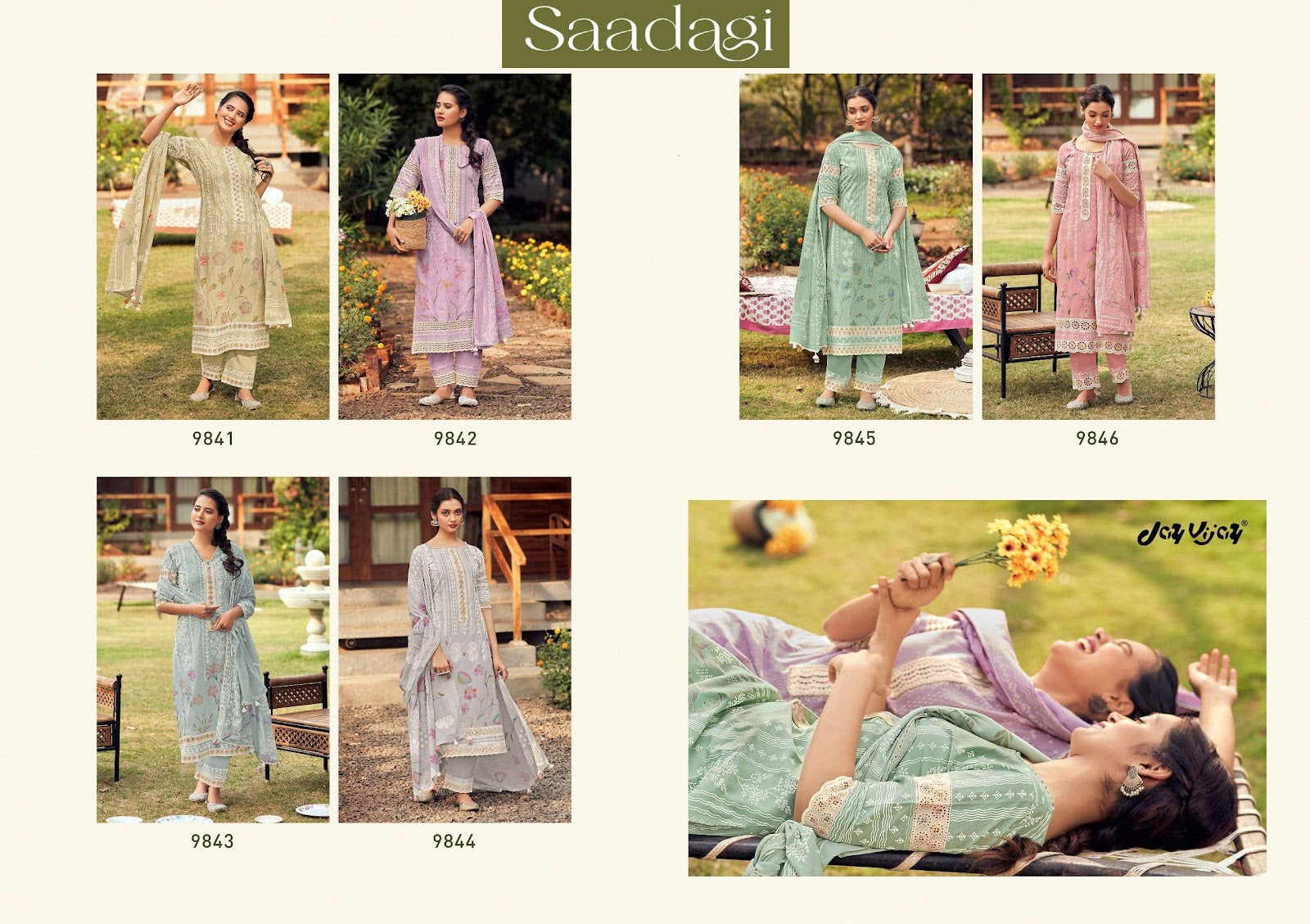 Saadagi Jay Vijay Pure Cotton Pant Style Suits Exporter Ahmedabad