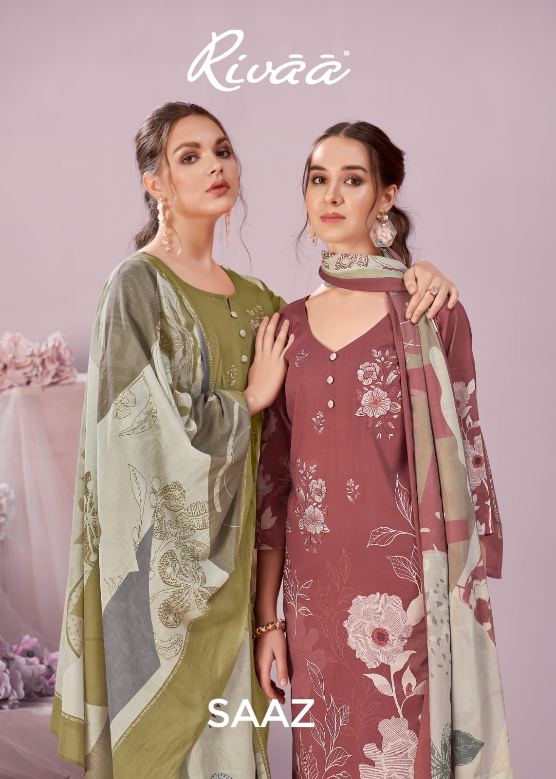 Saaz Rivaa Pure Italian Pant Style Suits Supplier Ahmedabad