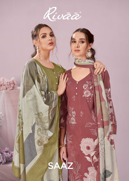 Saaz Rivaa Pure Italian Pant Style Suits Supplier Ahmedabad