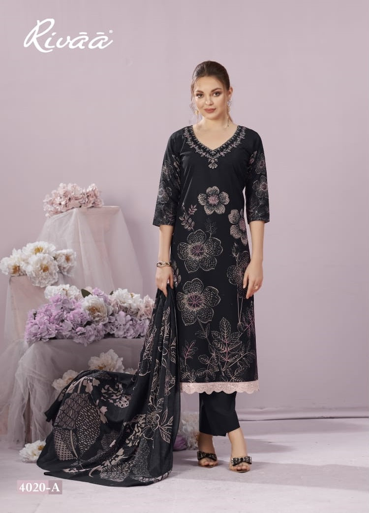 Saaz Rivaa Pure Italian Pant Style Suits Supplier Ahmedabad