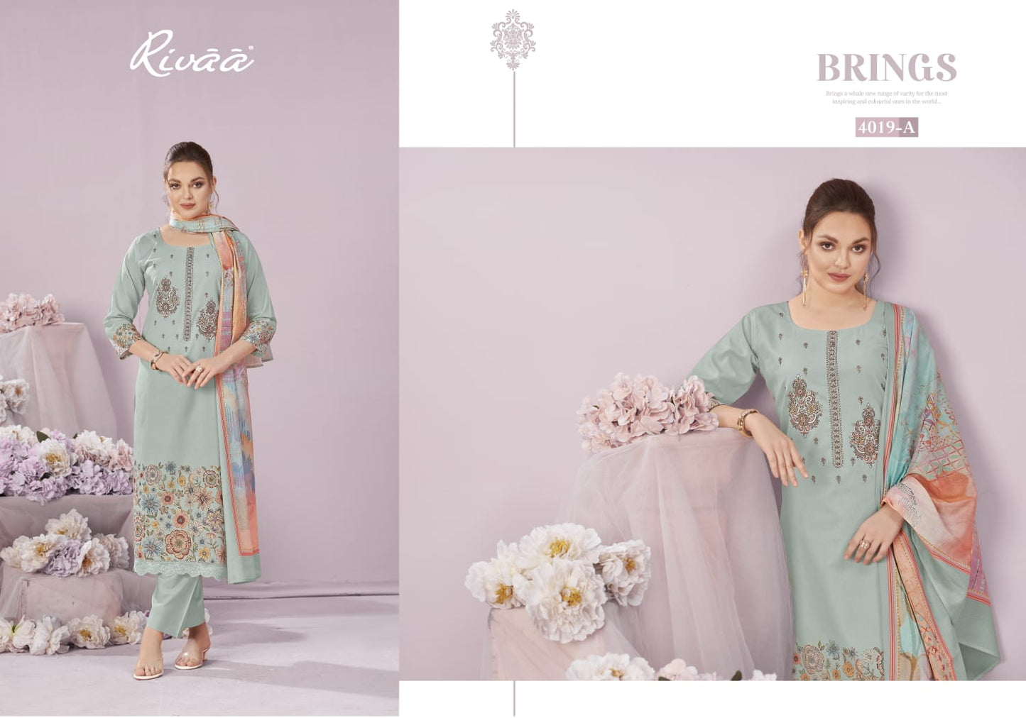 Saaz Rivaa Pure Italian Pant Style Suits Supplier Ahmedabad