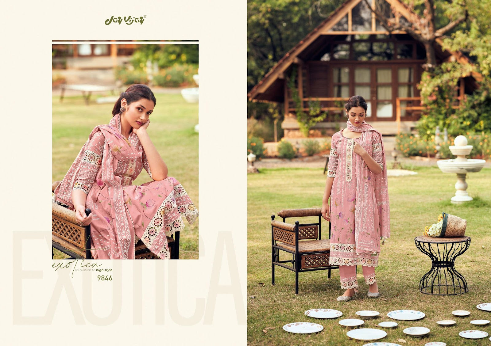 Saadagi Jay Vijay Pure Cotton Pant Style Suits Exporter Ahmedabad