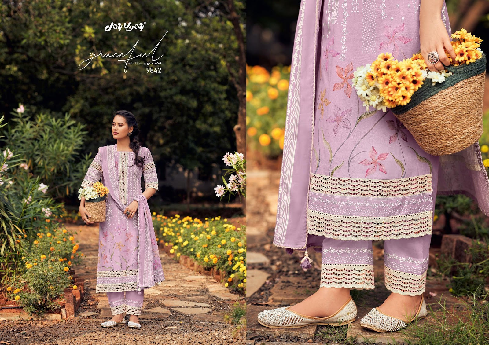 Saadagi Jay Vijay Pure Cotton Pant Style Suits Exporter Ahmedabad