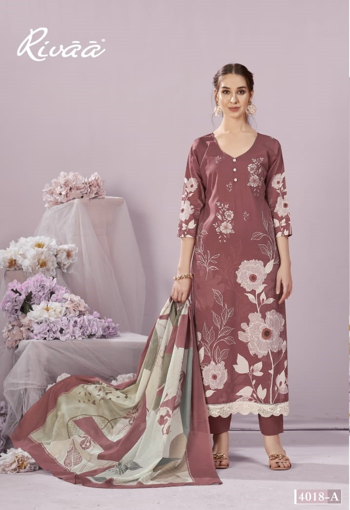 Saaz Rivaa Pure Italian Pant Style Suits Supplier Ahmedabad