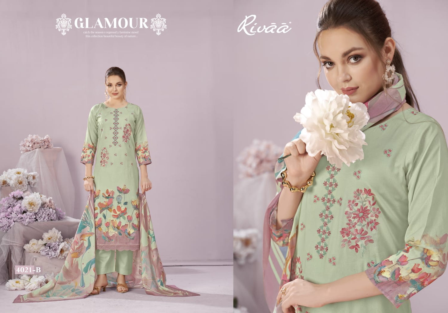 Saaz Rivaa Pure Italian Pant Style Suits Supplier Ahmedabad
