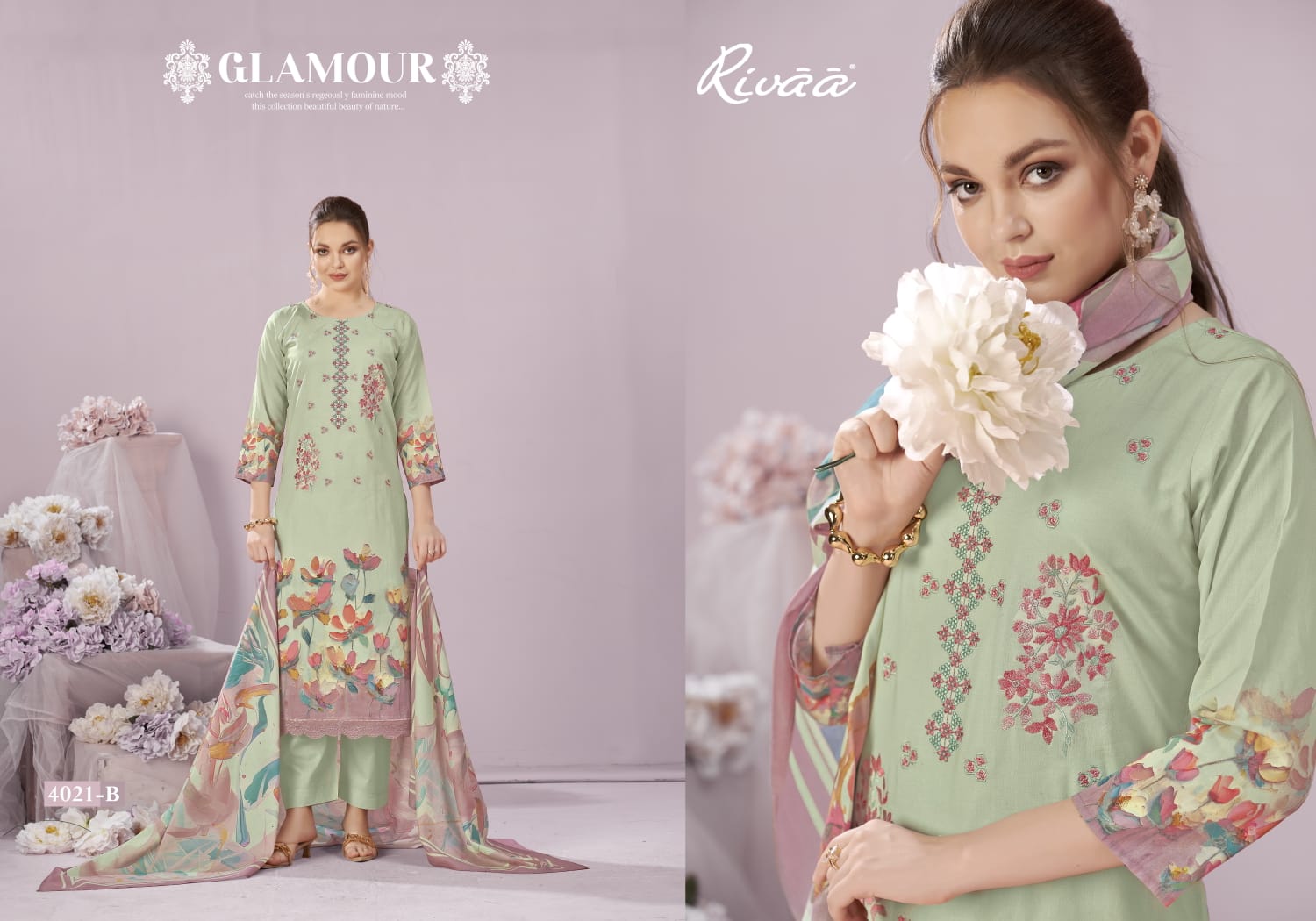 Saaz Rivaa Pure Italian Pant Style Suits Supplier Ahmedabad