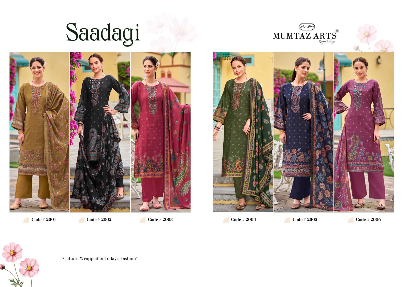 Saadgi Mumtaz Arts Viscose Modal Karachi Salwar Suits Exporter Ahmedabad
