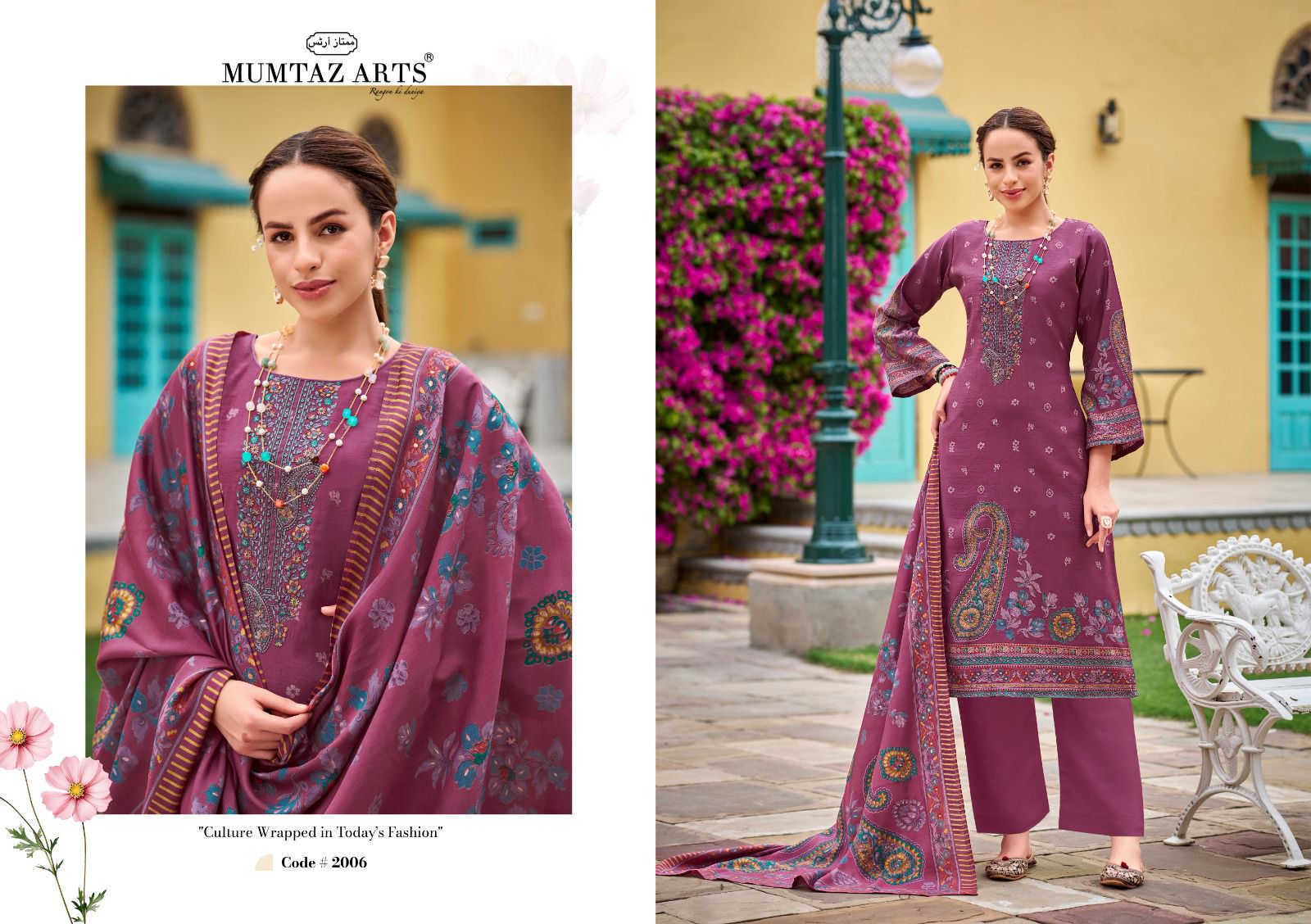 Saadgi Mumtaz Arts Viscose Modal Karachi Salwar Suits Exporter Ahmedabad