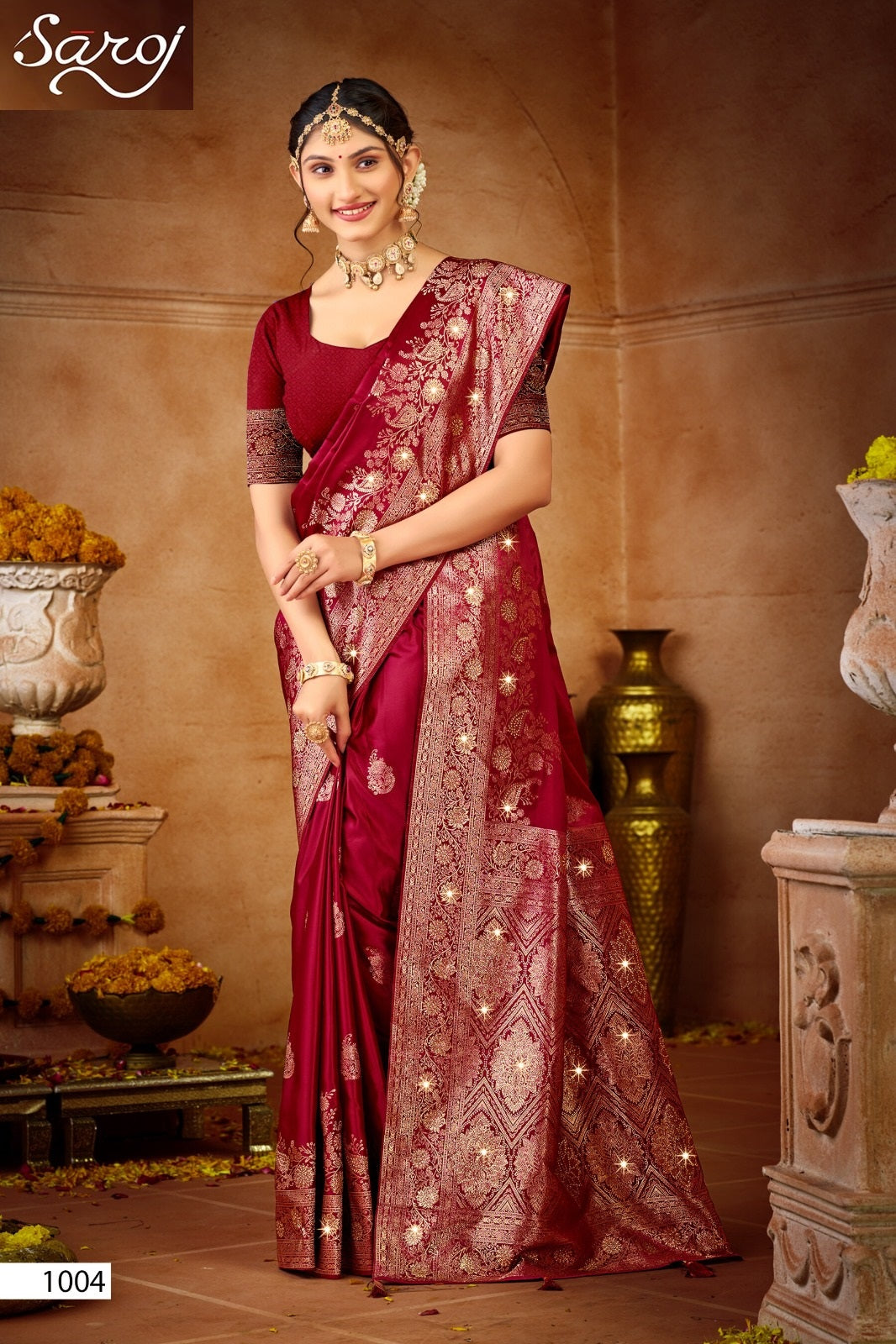 Saadgi Satin Saroski Vol 1 Saroj Sarees Wholesale Price