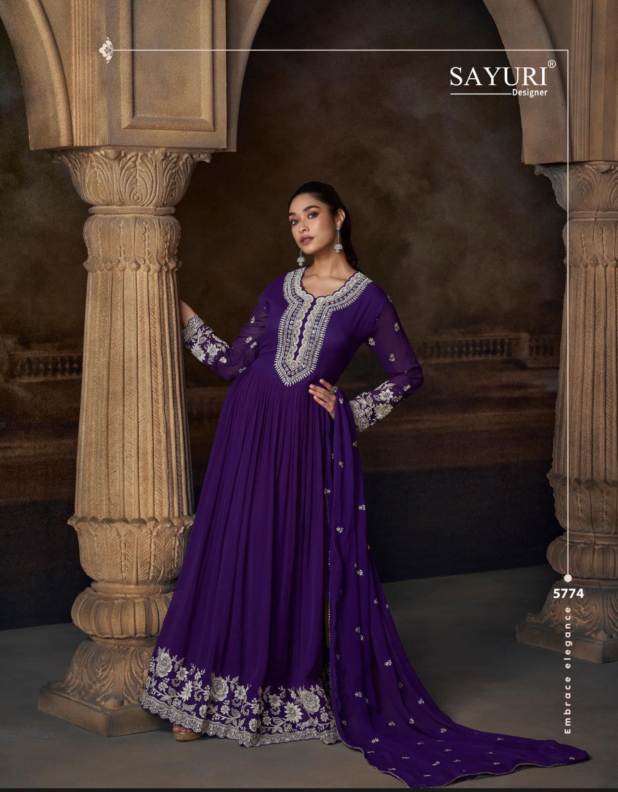 Saadgi Sayuri Georgette Gown Dupatta Set Exporter Ahmedabad