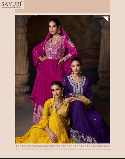 Saadgi Sayuri Georgette Gown Dupatta Set Exporter Ahmedabad