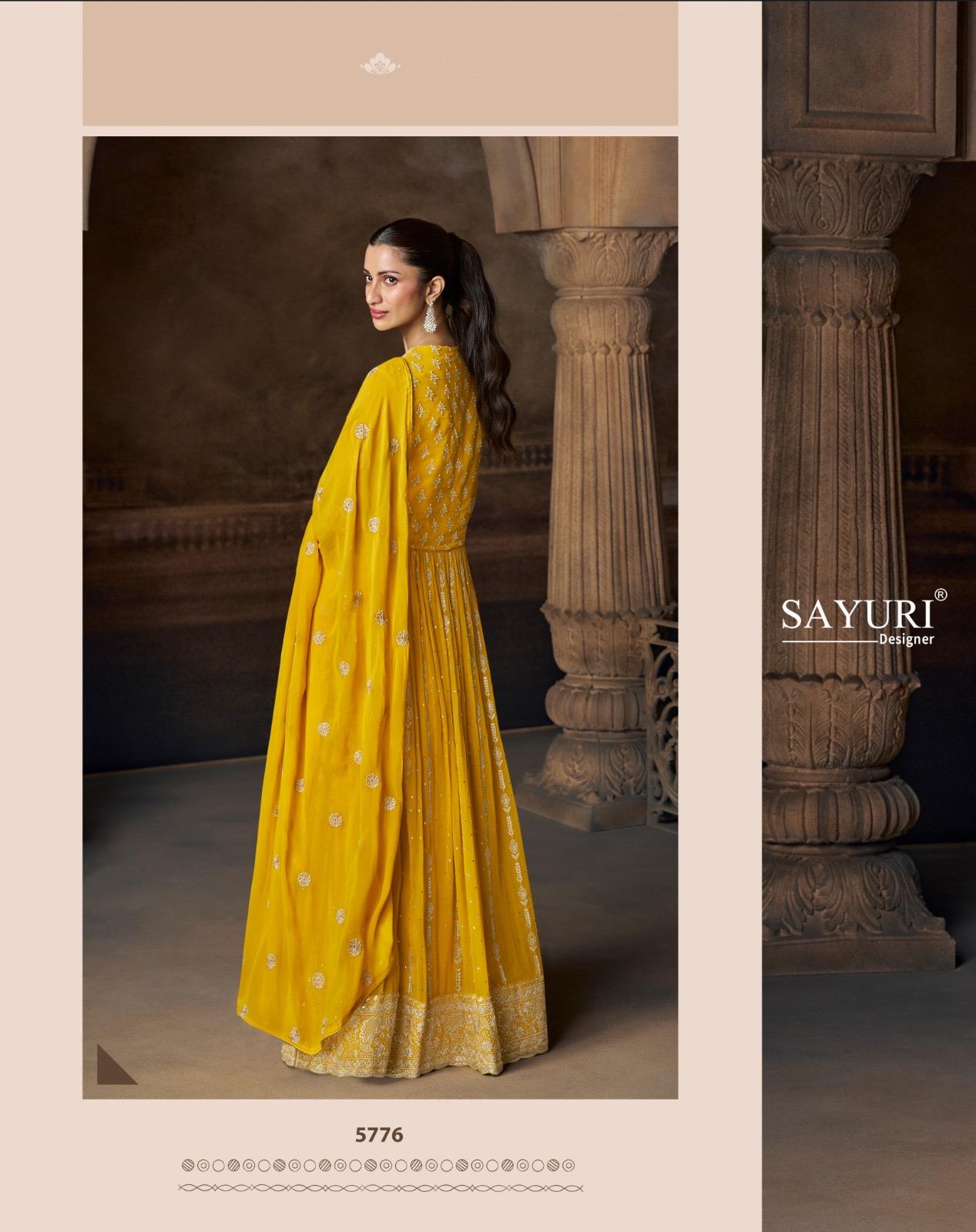 Saadgi Sayuri Georgette Gown Dupatta Set Exporter Ahmedabad