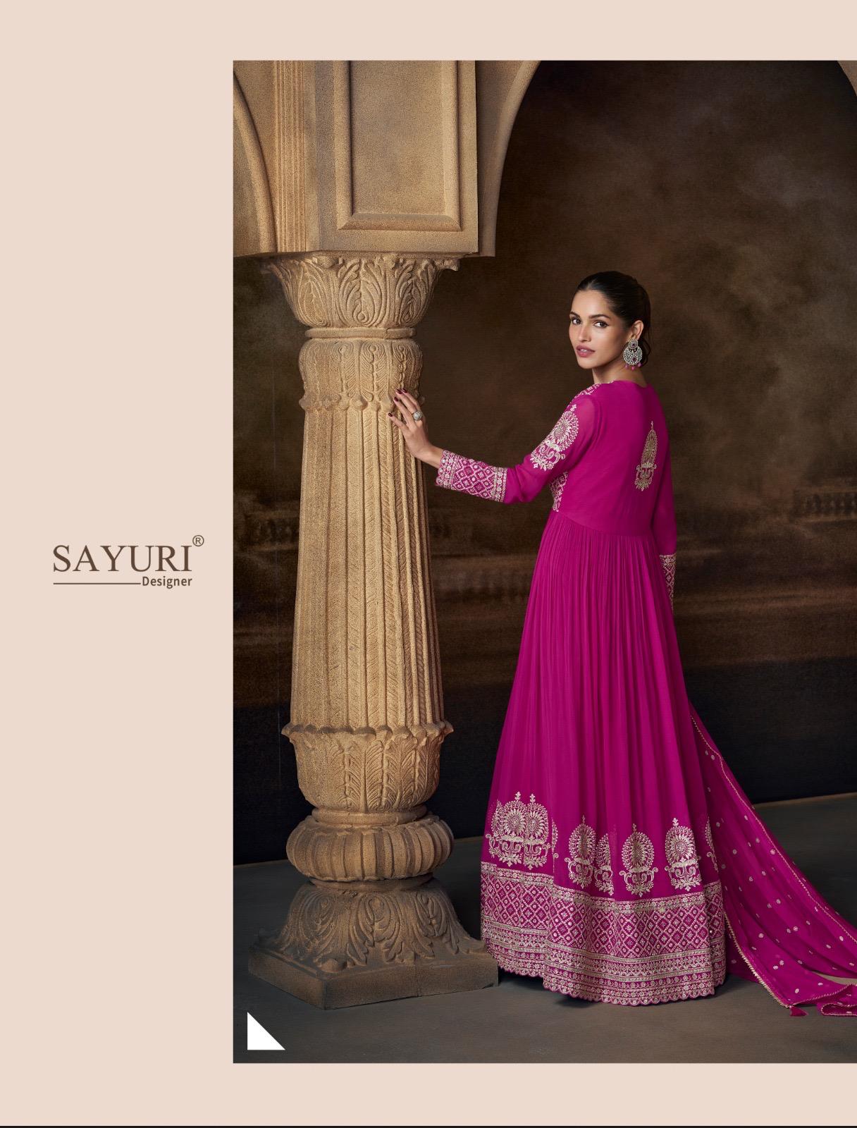 Saadgi Sayuri Georgette Gown Dupatta Set Exporter Ahmedabad