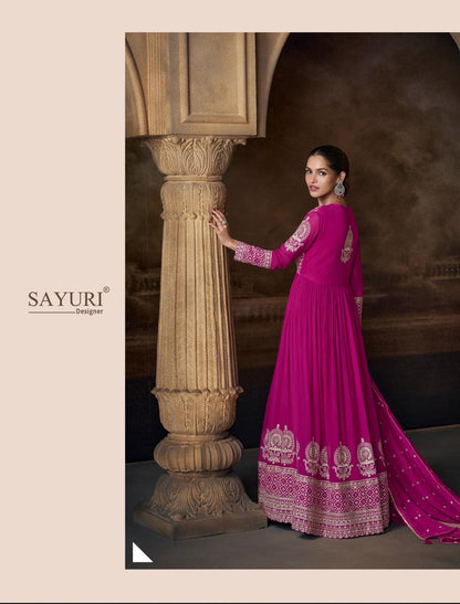 Saadgi Sayuri Georgette Gown Dupatta Set Exporter Ahmedabad