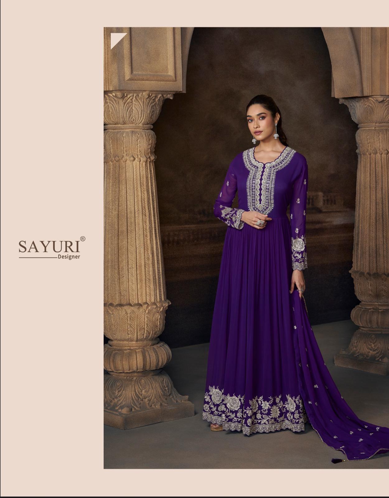 Saadgi Sayuri Georgette Gown Dupatta Set Exporter Ahmedabad