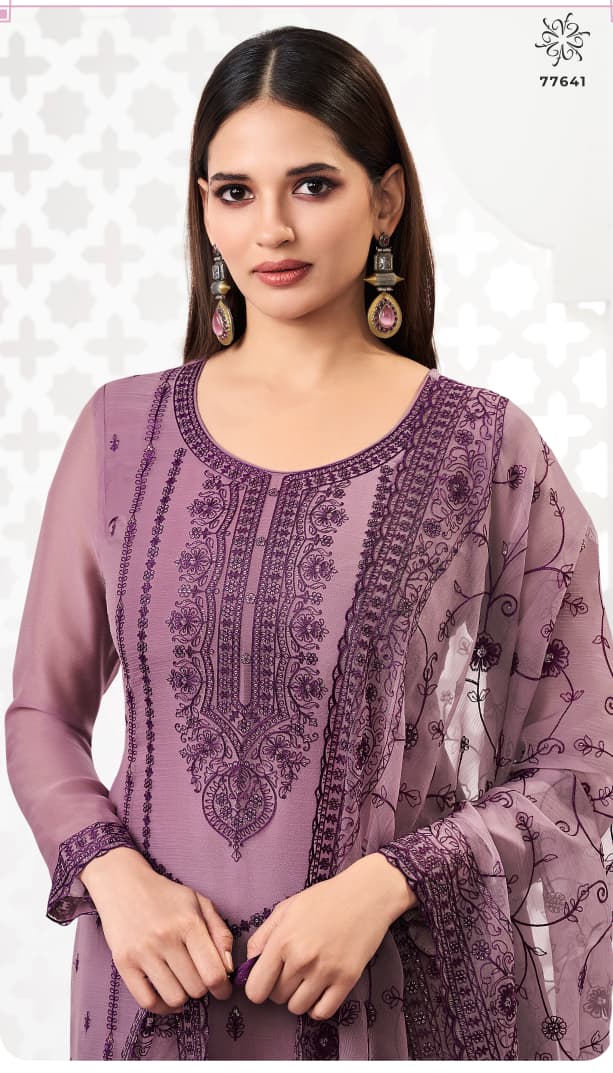Saahi Kuleesh Vinay Fashion Llp Organza Pant Style Suits Supplier