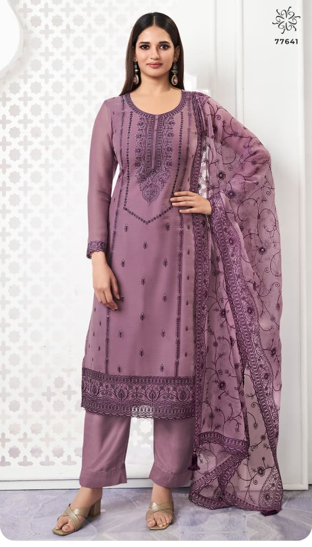 Saahi Kuleesh Vinay Fashion Llp Organza Pant Style Suits Supplier