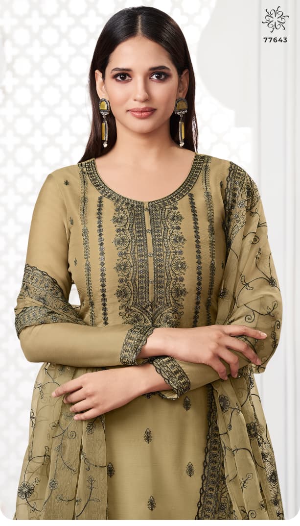 Saahi Kuleesh Vinay Fashion Llp Organza Pant Style Suits Supplier
