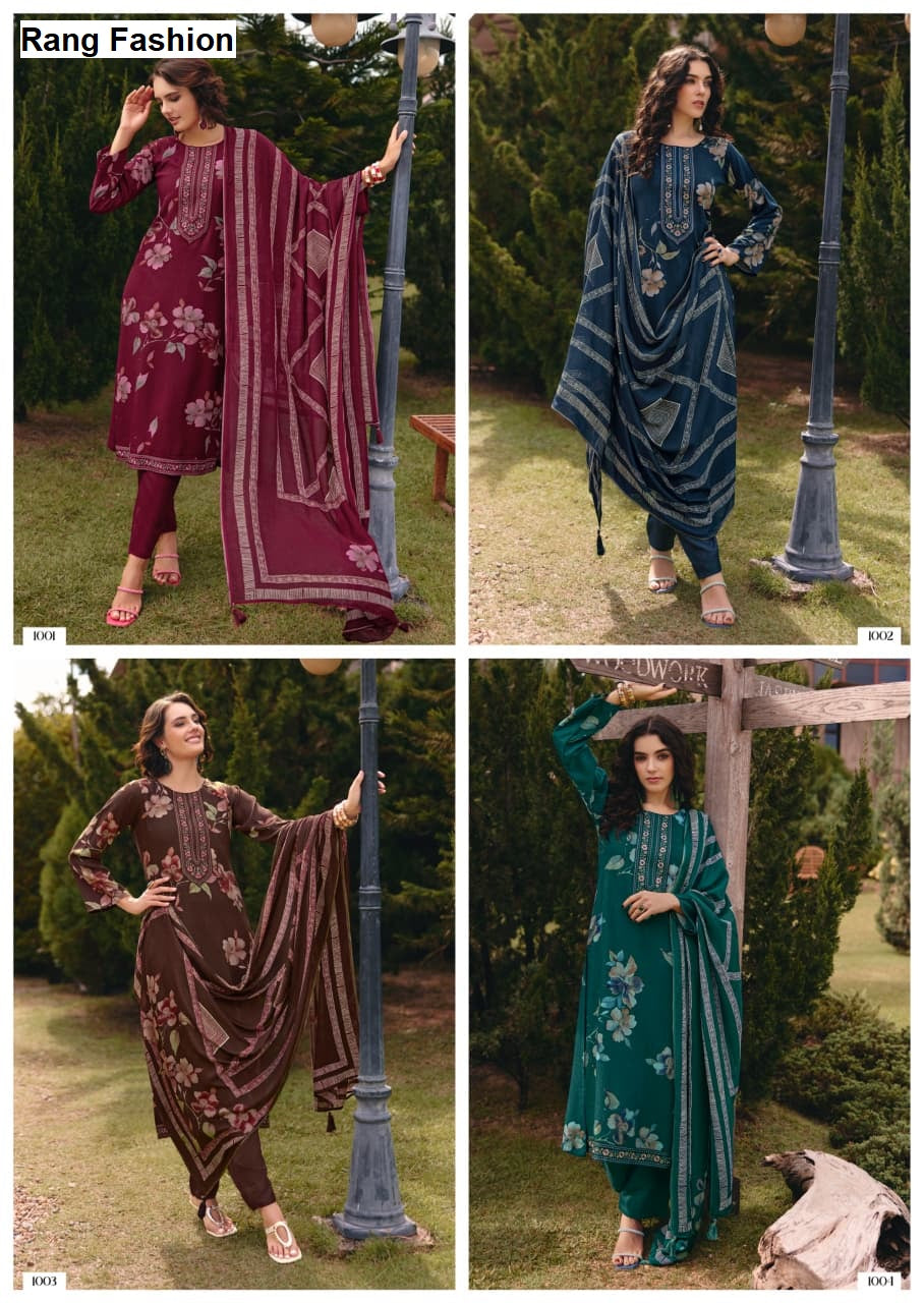 Saaj Rang Fashion Pashmina Suits Wholesale Rate