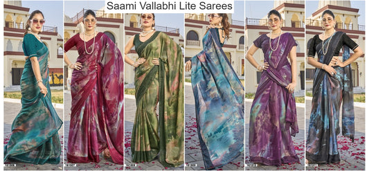 Saami Vallabhi Lite Georgette Sarees Wholesale