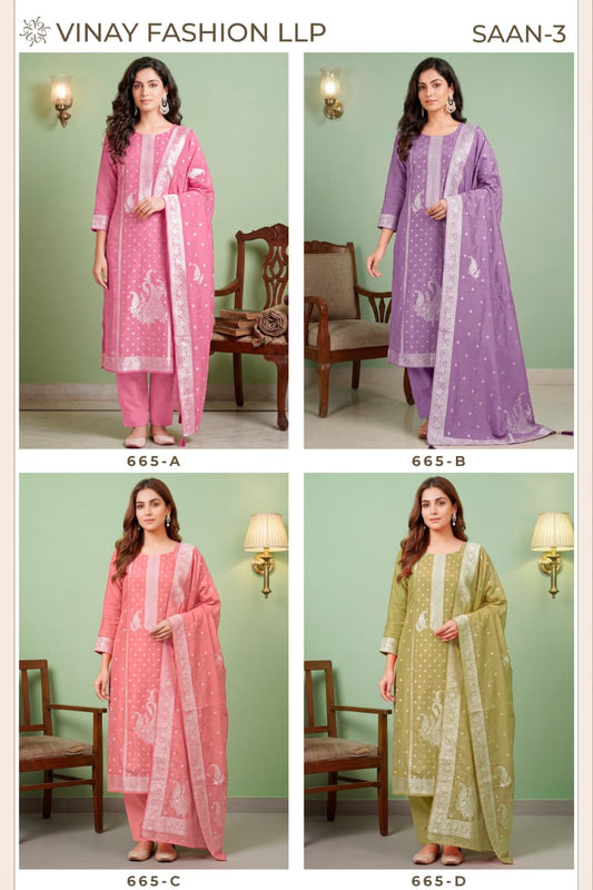 Saan 3 Kuleesh Vinay Fashion Llp Pant Style Suits Manufacturer Ahmedabad