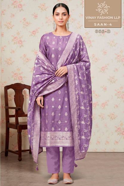 Saan 4 Kuleesh Vinay Fashion Llp Viscose Muslin Pant Style Suits Supplier Gujarat