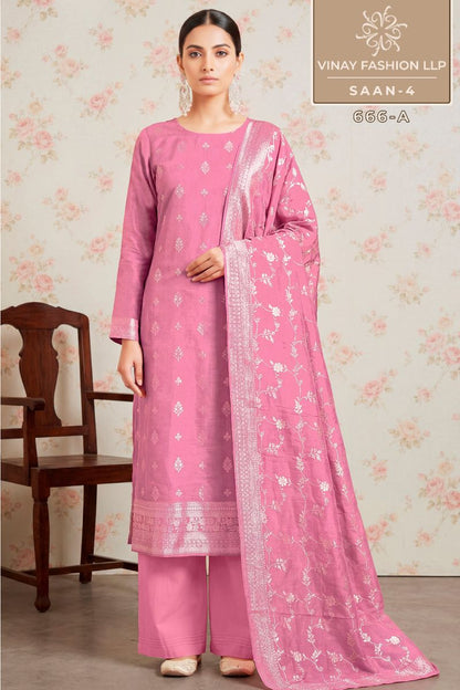 Saan 4 Kuleesh Vinay Fashion Llp Viscose Muslin Pant Style Suits Supplier Gujarat
